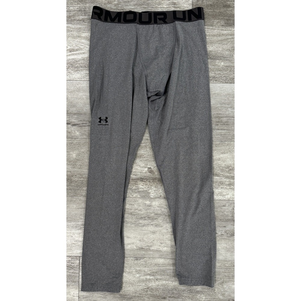 Under Armour Coldgear Compression Pants Youth Size XL Gray 25" Inseam